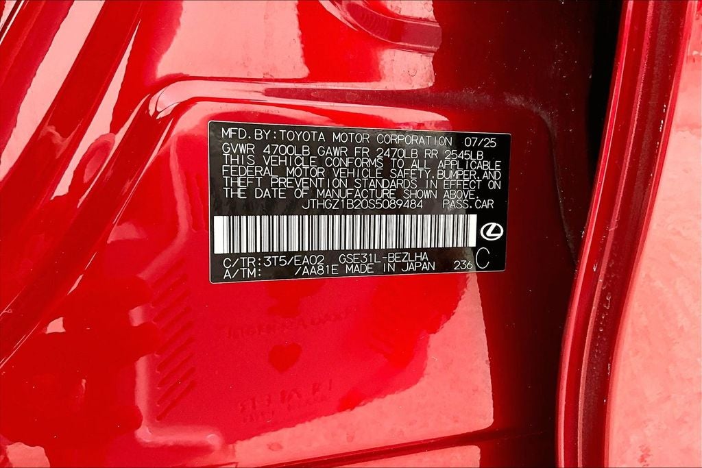 2025 Lexus IS 350 F SPORT
