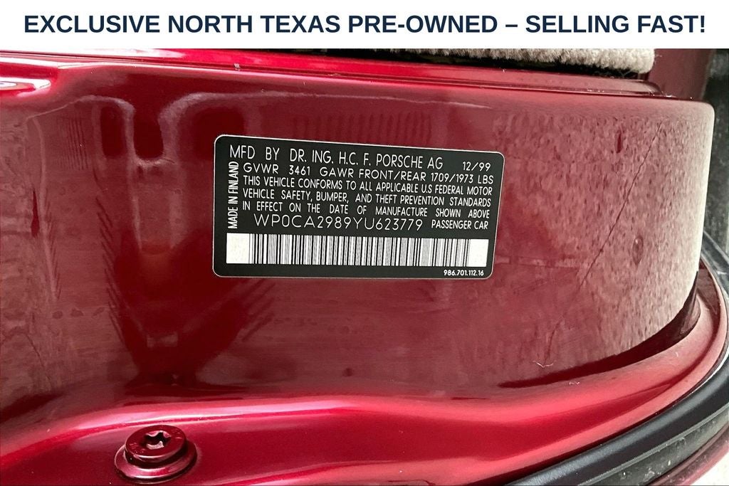 2000 Porsche Boxster Base