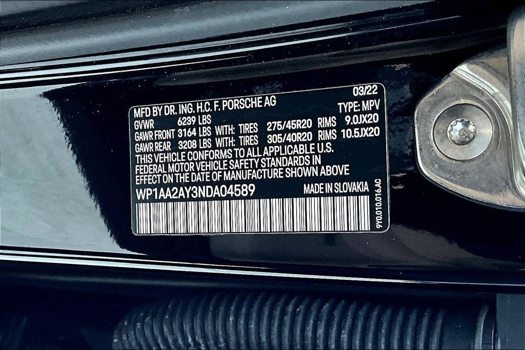 2022 Porsche Cayenne Base