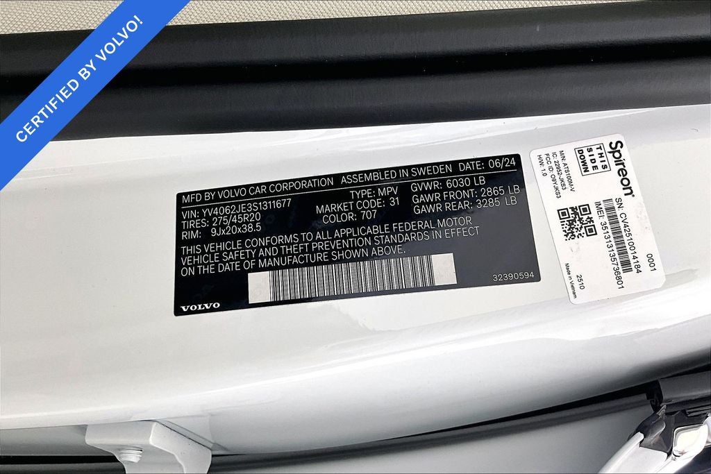 2025 Volvo XC90 B6 Plus 6-Seater