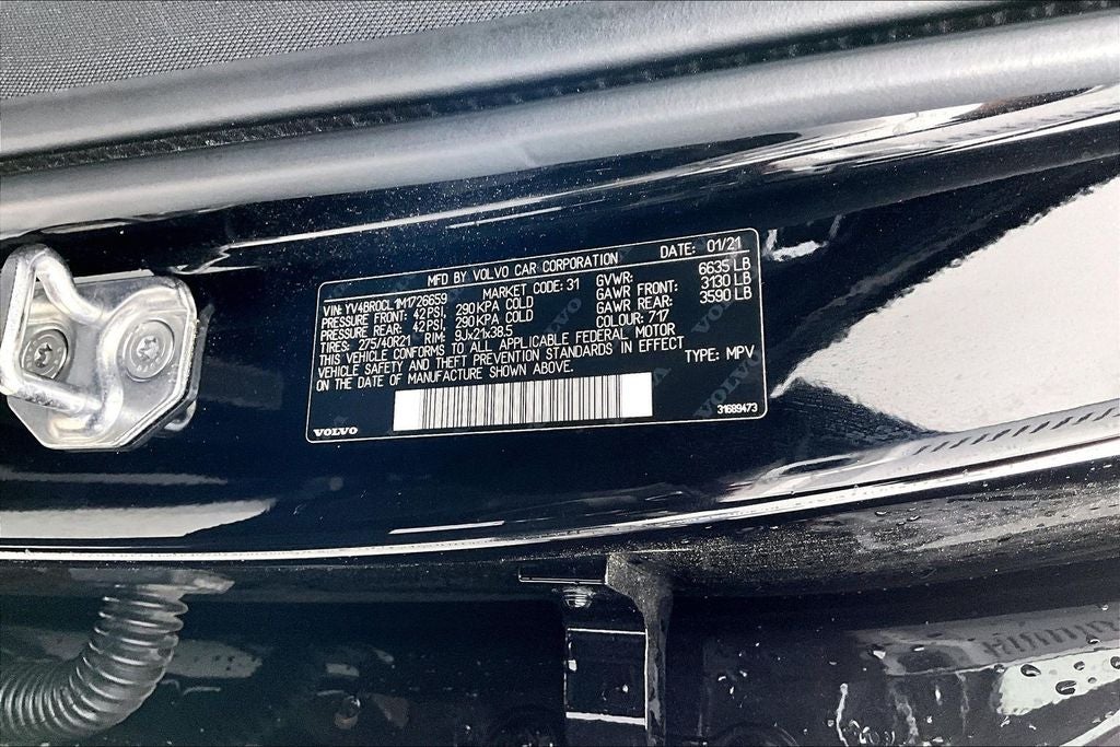 2021 Volvo XC90 Recharge Plug-In Hybrid T8 Inscription 7 Passenger