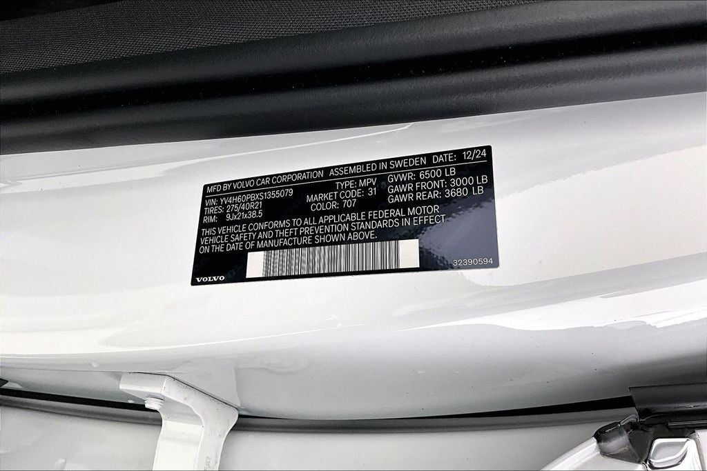 2025 Volvo XC90 Plug-In Hybrid T8 Plus 7 Passenger 2025.5