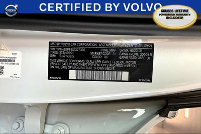 2025 Volvo XC90 Plug-In Hybrid T8 Plus 7 PASSENGER