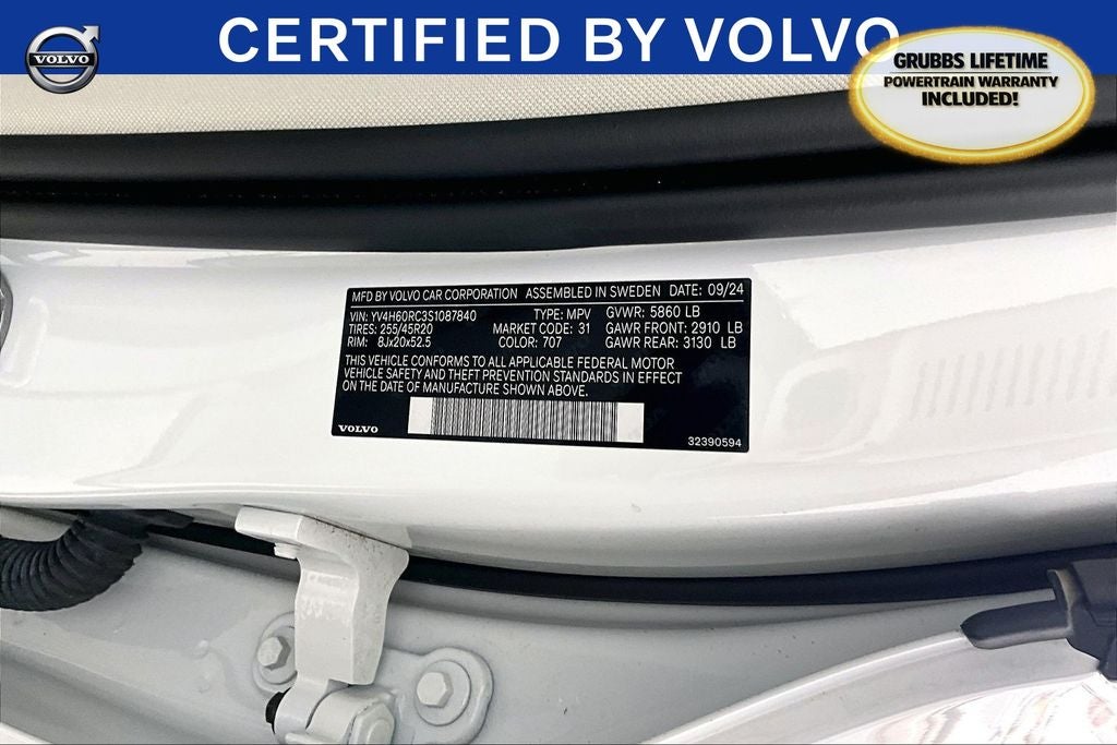 2025 Volvo XC60 Plug-In Hybrid T8 Plus T8 AWD PLUS