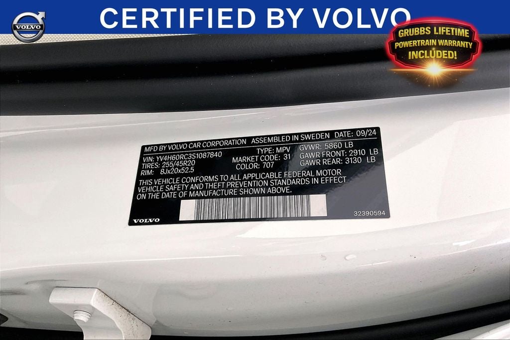2025 Volvo XC60 Plug-In Hybrid T8 Plus T8 AWD PLUS