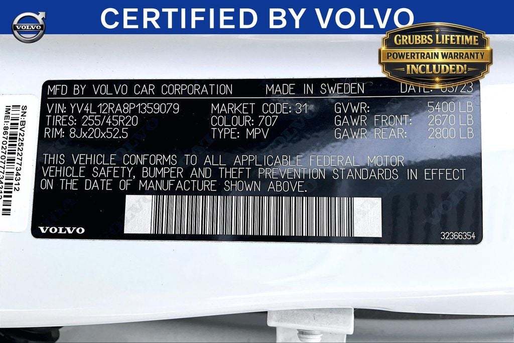 2023 Volvo XC60 B5 Ultimate Bright Theme