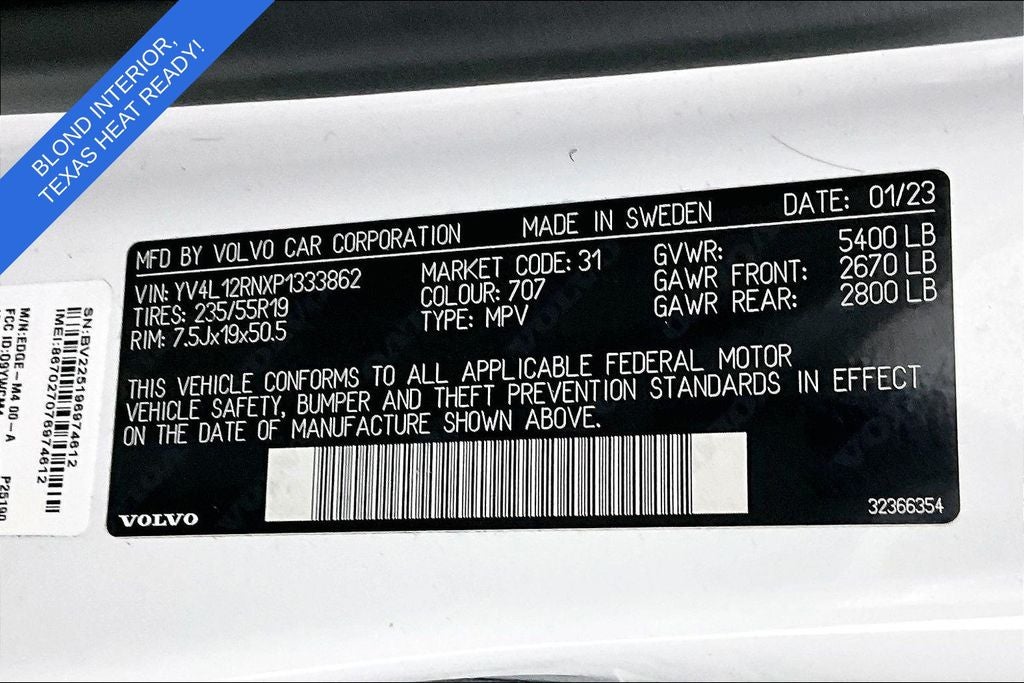 2023 Volvo XC60 B5 Plus Bright Theme